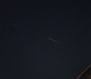 "Супутниковий поїзд" Ілона Маска зняли над Одесою і Києвом