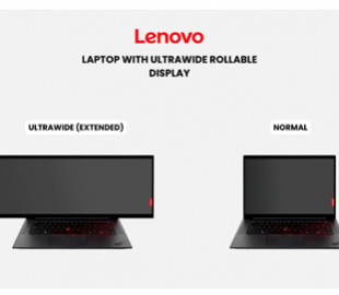 Lenovo запатентувала ноутбук із рулонним дисплеєм