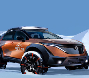 Новейший электромобиль Nissan впервые в мире проедет от северного полюса к южному